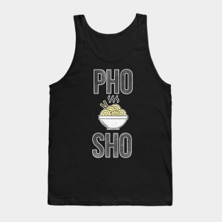 Pho Sho Funny Distressed Asian Noodles Tank Top